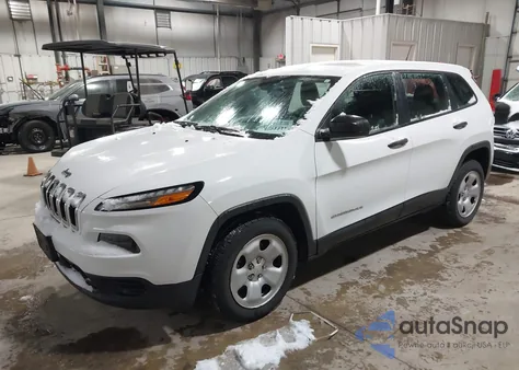 2017 Jeep Cherokee Sport Fwd из США, поврежденный, VIN 1C4PJLAB6HW535615